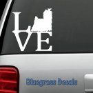 B1029 YORKIE LOVE YORKSHIRE TERRIER DECAL STICKER CAR TRUCK SUV VAN WALL MIRROR