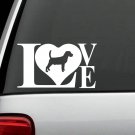 L1023 Beagle Love Dog Decal Sticker for Car Truck SUV Laptop Rabbit Hunting