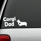 C1151 Corgi Dad Decal Sticker Pembroke Cardigan Love Pet Gift Accessories Laptop