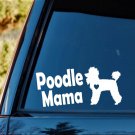 M1130 Poodle Mama Decal Sticker for Cars Pet Gift Accessory Mom Toy Standard