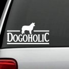 M1017 Border Collie Dogoholic © Dog Decal Sticker Car Truck SUV Laptop Surface