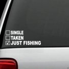 J1013 Single Taken Fishing Bass Boat Decal Sticker Car Truck Spinner Bait Jig