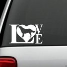 B1088 Labrador Retreiver Dog LOVE Decal Sticker for Car Truck SUV Van LAPTOP