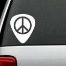 G1062 Guitar Pick Peace Symbol Decal Sticker Acoustic Electric Bluegrass Folk