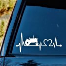Farm Tractor Heartbeat Lifeline Monitor Decal Sticker K1136 Truck SUV Laptop Art