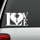 L1020 Wine Glass Love Decal Sticker Corkscrew Gift Accessory Opener Rack Stopper