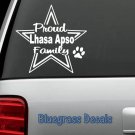 B1056 PROUD LHASA APSO DOG FAMILY DECAL STICKER for CAR TRUCK SUV LAPTOP wall