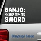 C1043 Banjo Bluegrass Music Fiddle Mandolin Decal Sticker for Car Truck SUV Van