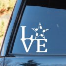 M1048 LOVE Music Notes Star Decal Sticker Marching Band Guitar Bass Tumbler Art