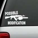 A1192 Possible Modification AK47 Chainsaw Parody Decal Sticker AK-47 Weapon sup