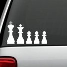 CHESS FAMILY STICK FIGURE GAME Sticker Vinyl Decal for CAR SUV LAPTOP CHECKMATE