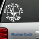 D1066 DEER HUNTER KIDS DECAL STICKER Car Truck SUV Van GUN BOW ARROW LAPTOP MAC