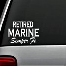 B1072 USMC MARINE SEMPER FI RETIRED DECAL STICKER for Car TRUCK SUV VAN MILITARY
