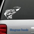 BASS FISHING SPINNER BAIT WINDOW VINYL DECAL STICKER