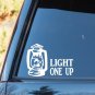 J1088 Light One Up Cold Blast Lantern Decal Sticker Car SUV Dietz Globe Lamp