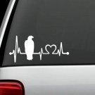 K1139 American Eagle Heartbeat Lifeline Pulse Decal Sticker Car Truck SUV Laptop