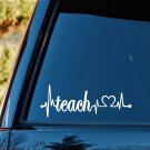 Teach Heartbeat Decal Sticker Teaching Book Ruler Apple Pencil Art Class K1175