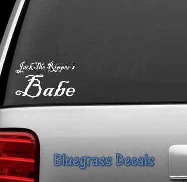 A1070 Jack The Ripper Babe Decal Sticker for Car Truck SUV Van Window Mirror art