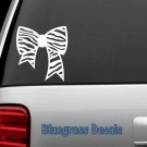 A1107 ZEBRA BOW DECAL STICKER HAIR STYLIST for Window Mirror Scrapbooking Art