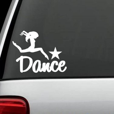 F1050 Dance Decal Sticker Dancer Ballet Ballerina Car Truck SUV Studio Theatre