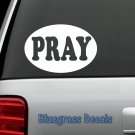 D1040 YOU GET 2 PRAY PRAYER OVAL DECAL STICKER CHRISTIAN CHURCH RELIGION BIBLE