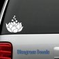 A1002 LOTUS HAIR STYLIST HAIR DRESSER SALON SCISSORS DECAL STICKER TRUCK SUV ART