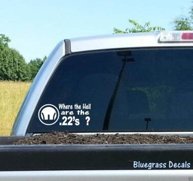 A1069 22 Long Rifle 2A 2nd Amendment GUN Decal Sticker Truck SUV Scope Target