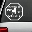 B1109 LARGE Pit Bull Pitbull Security Decal Sticker Car Truck SUV Van System Art