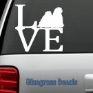 B1055 LHASA APSO DOG LOVE DECAL STICKER for CAR TRUCK SUV LAPTOP wall MIRROR art