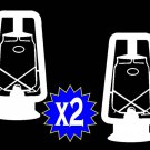 H1024 2x Hot Blast Tubular Lantern DECAL STICKER for Car Truck SUV VAN DIETZ