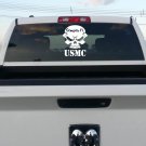 D1100 LARGE 15" USMC SEMPER FI SKULL DECAL STICKER for Car TRUCK SUV VAN MARINE