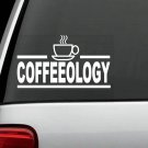 M1027 Coffeeology Coffee Cup Decal Kitchen Brew Station Cafe Bistro Starbucks