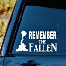 6-Count Remember The Fallen Soldier Decal Army Navy Air Force Marines *F1055