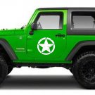 2 DECALS 12"x12" OFF ROAD 4X4 Distressed Star MILITARY VINYL SUV Decal Sticker