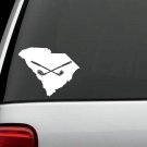 South Carolina Golf Decal Sticker Golf Bag Putter Driver Irons Club Grips Balls