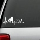 Pit Bull Flop Ear Heartbeat Lifeline Monitor Pitbull Decal Sticker *k1024 Pet