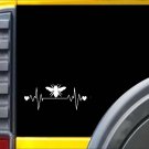 Bee Lifeline Heartbeat Honey Bee Window Decal Sticker *I840* Bee Lifeline Heartbeat Honey Bee Window Decal Sticker *I840*