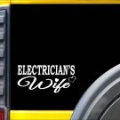 Electrician Wife K415 8 inch Sticker tools decal