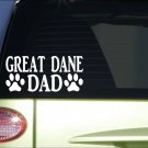Great Dane Dad *H825* 8 inch Sticker decal german mastiff harlequin