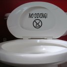 no diving 8" sticker *E970* DECAL toilet bathroom college joke party funny