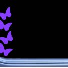 Lupus Purple Butterflies Decal M186 8" tall Vinyl window stickers awareness Lupus Purple Butterflies Decal M186 8" tall Vinyl window stickers awareness