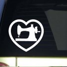 Sewing Machine Heart *I911* 6x6 inch sticker decal ˜ Sewing Machine Heart *I911* 6x6 inch sticker decal ˜
