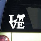 Bulldog Love 6" STICKER *F130* decal bulldogs english bulldog bulldogge olde Bulldog Love 6" STICKER *F130* decal bulldogs english bulldog bulldogge olde