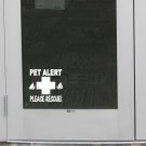 Pet Alert fire Rescue Door Sign M128 6" Sticker decal cat dog pet safety window