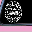 Mental Health Matters TP 630 6" Brain Function Decal Sticker Alzheimer awareness