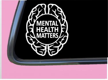 Mental Health Matters TP 630 6" Brain Function Decal Sticker Alzheimer awareness