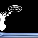 Deer Made You Look Circle Game M290 8 inch Sticker hunting buck grunt call