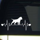 American Bully heartbeat lifeline *I190* 8" wide Sticker decal pitbull pit bull American Bully heartbeat lifeline *I190* 8" wide Sticker decal pitbull pit bull
