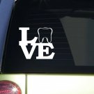 Love Tooth 5" sticker decal *F70* dentist dental hygienist assistant bleach pick