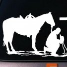 Christian Praying Cowboy Rodeo Car Truck Window Wall Laptop Vinyl Decal Sticker Christian Praying Cowboy Rodeo Car Truck Window Wall Laptop Vinyl Decal Sticker